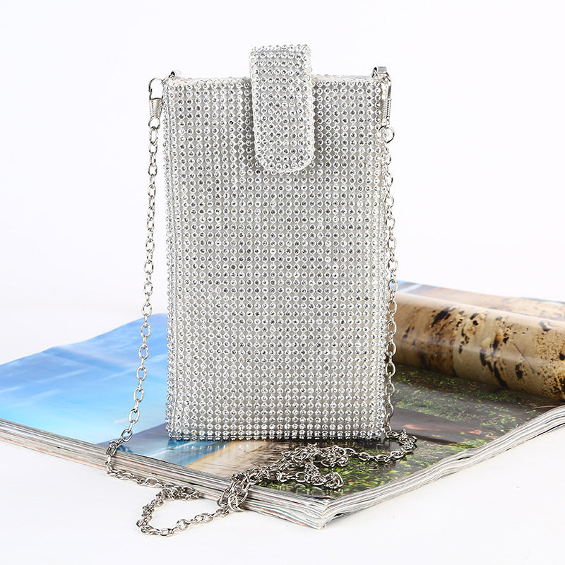 Rhinestone Evening Vertical Bag