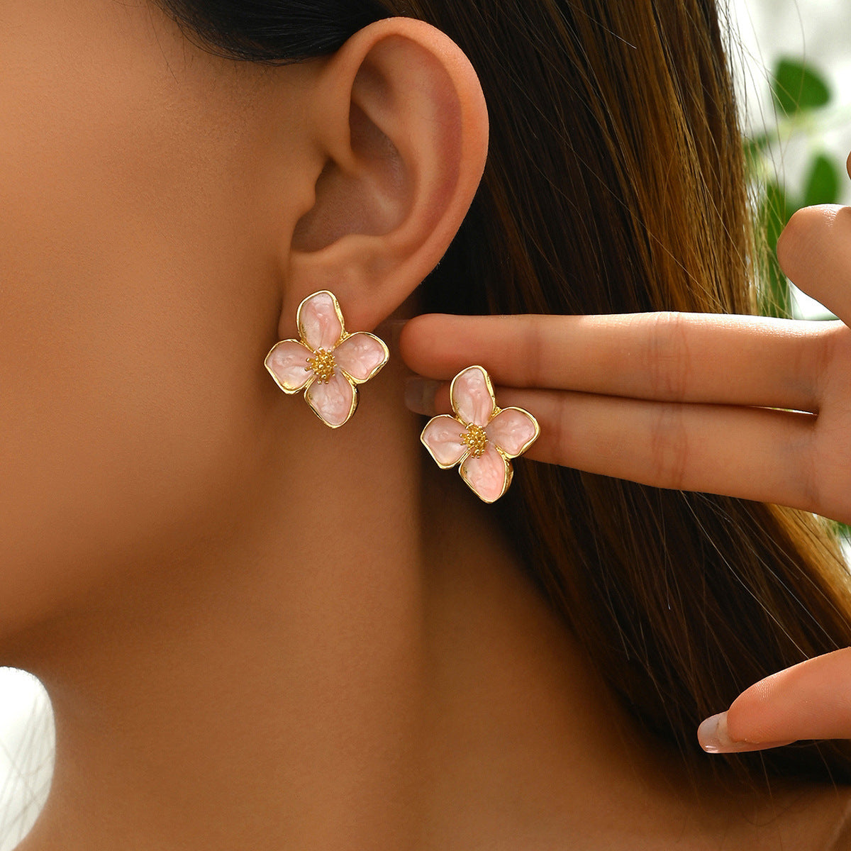 Women's Flower Stud Earrings