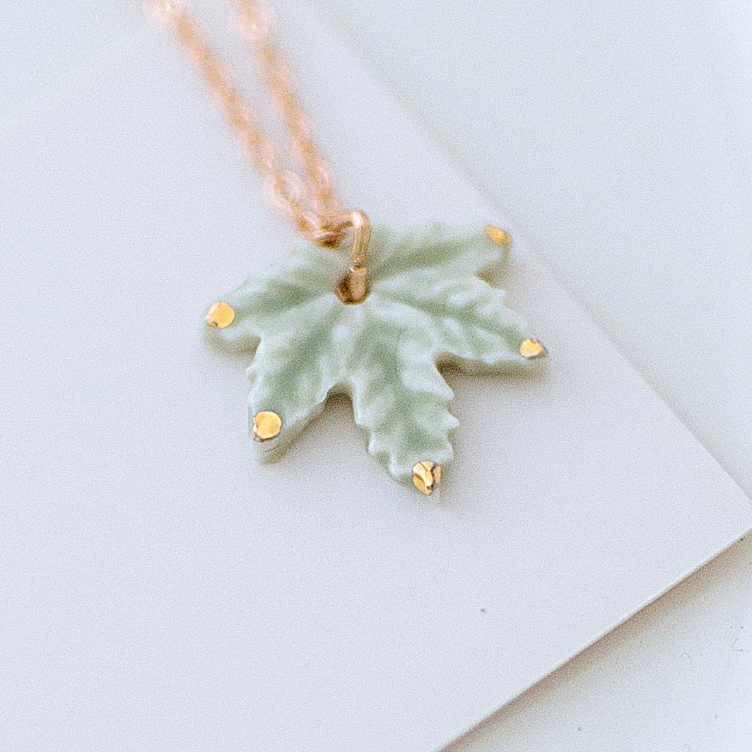 Maple Leaf Simple Original Mori Style Necklace S925