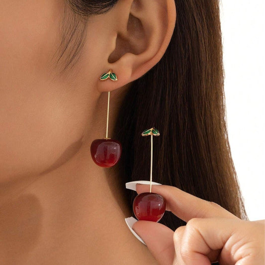 Small Cute Long Fruit Theme Earrings