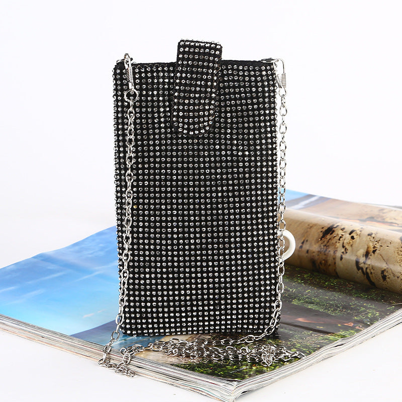 Rhinestone Evening Vertical Bag