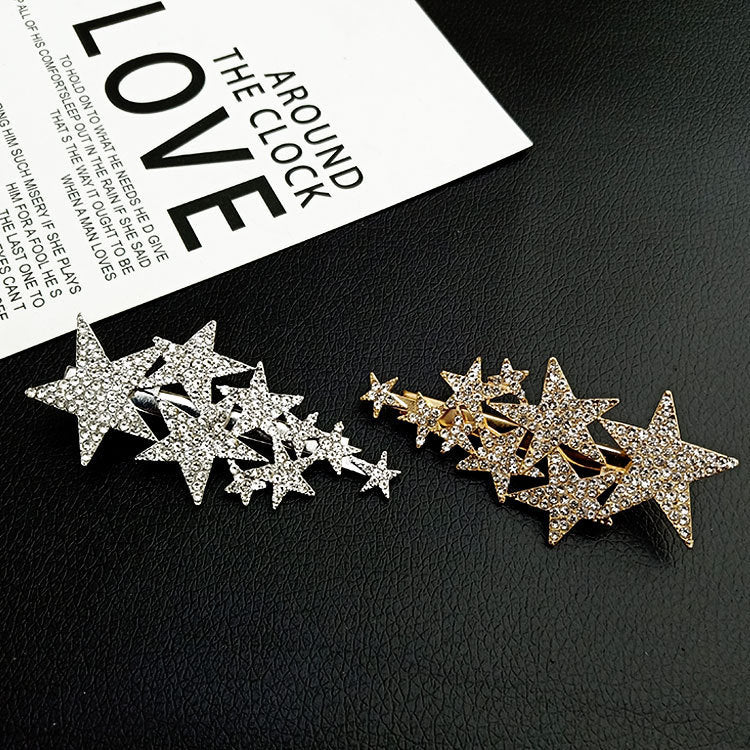 Full Diamond Star Hair pin