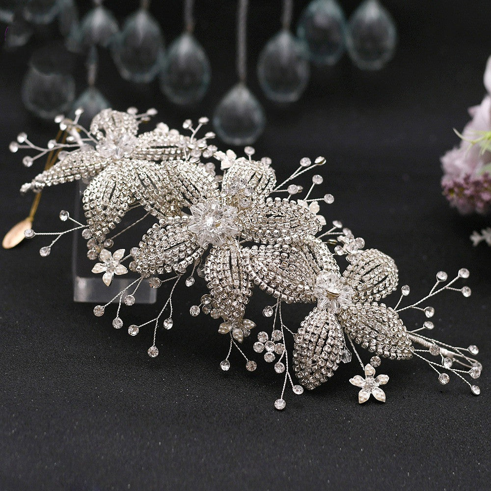 Flower Rhinestone Bridal Wedding Hair Band