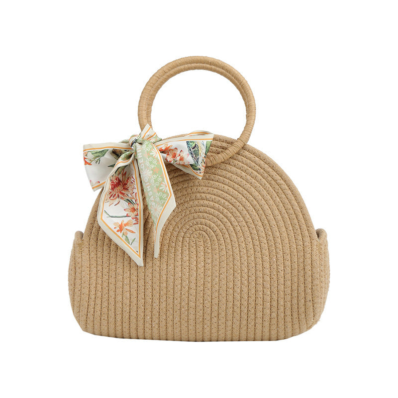 Women's Large-capacity Bucket Style Woven Bag