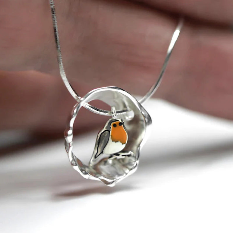 Creative Bird Hollow Pendant Necklace