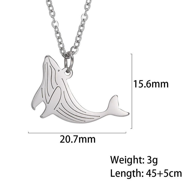 Sea World Animal Stainless Steel Pendant Necklace