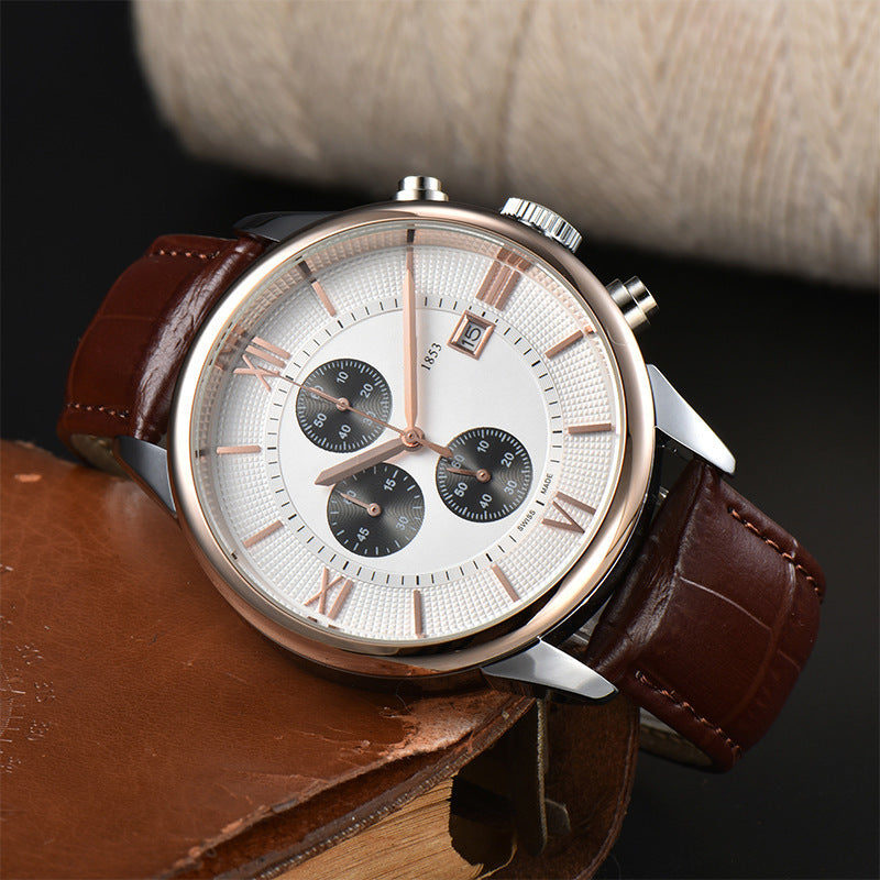 Mens's Quartz Casual Belt Watch