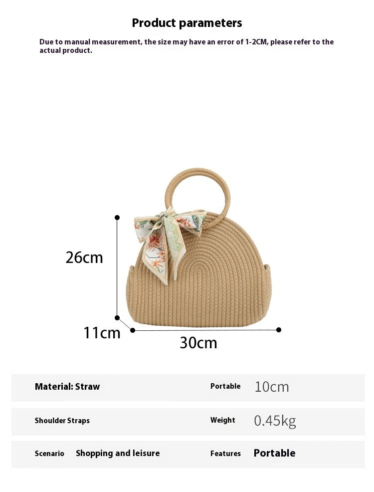 Women's Large-capacity Bucket Style Woven Bag