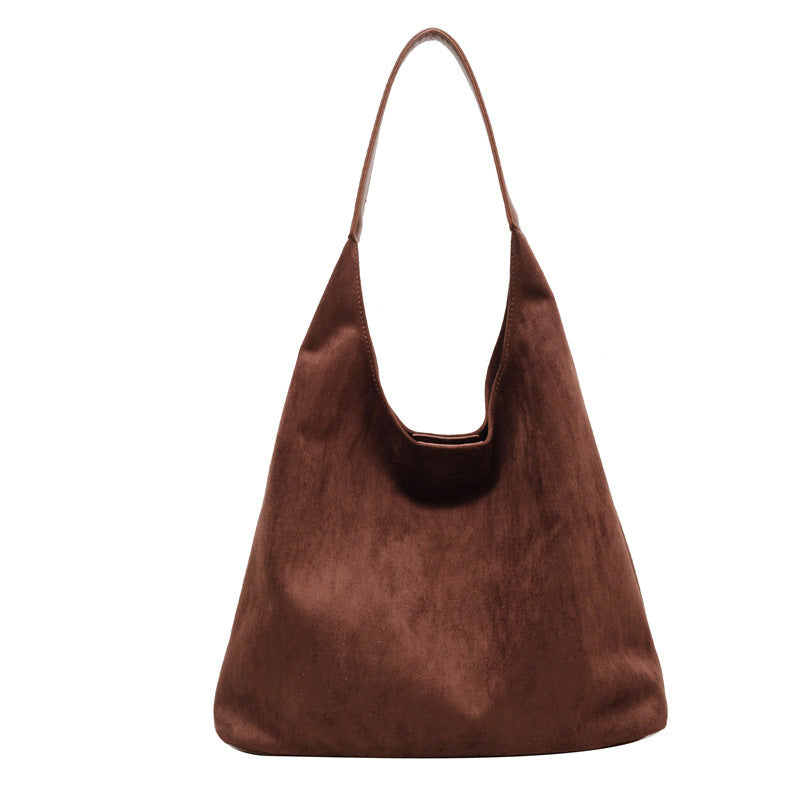 Suede One-shoulder Underarm Bag