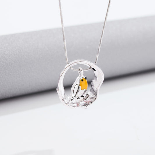 Creative Bird Hollow Pendant Necklace