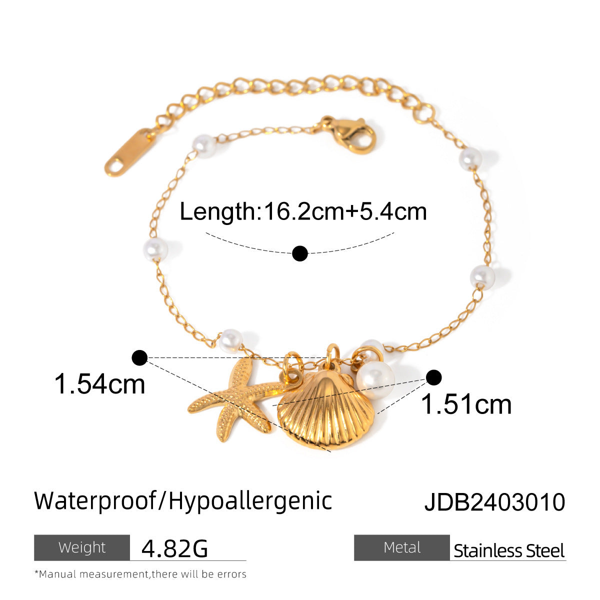 Fashionable And Versatile Starfish Shell Necklace