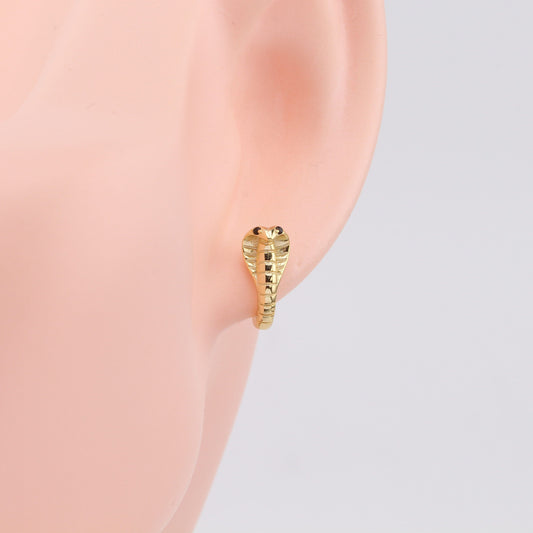 S925 Sterling Silver Creative Snake Ear Clip Earrings