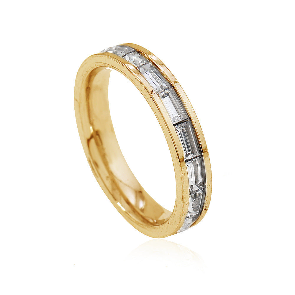 Starry Design Rectangular Ring