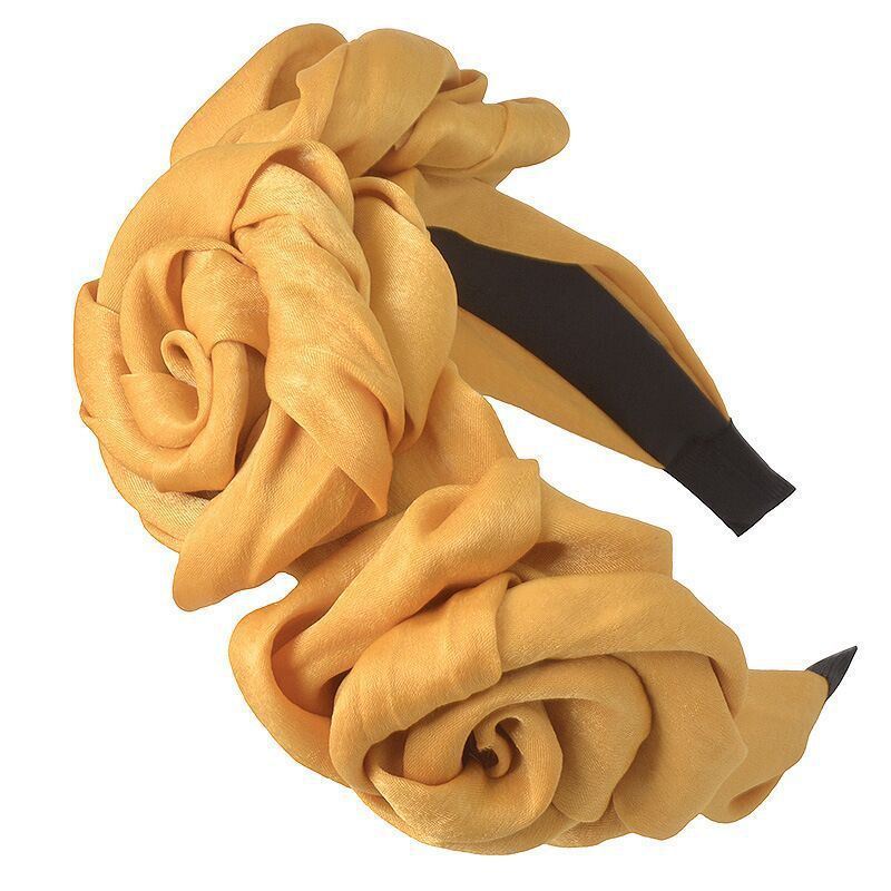 Solid Color Sweet Three Flowers Headband