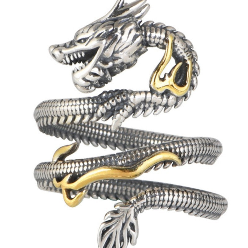 Women's Dragon Retro Personality Ring