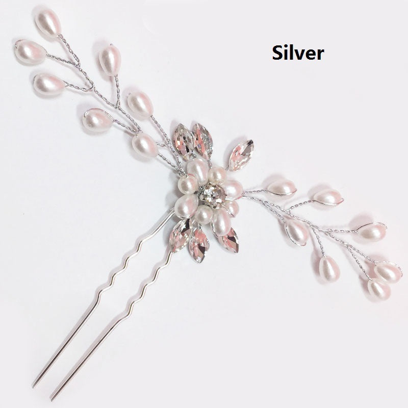 Handmade Pearl Crystal Hairpin