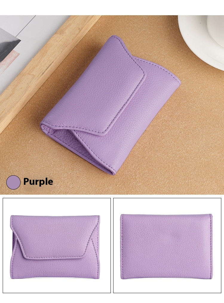 Small Leather Card Holder Wallet