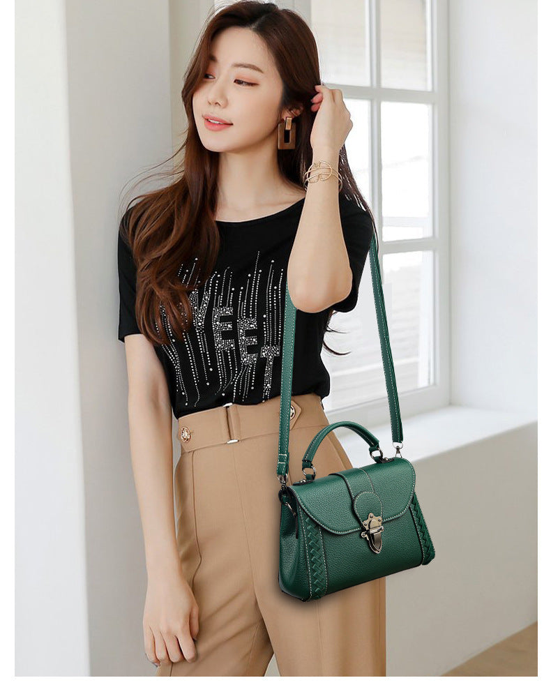 Retro Simple Shoulder Soft Leather Bag