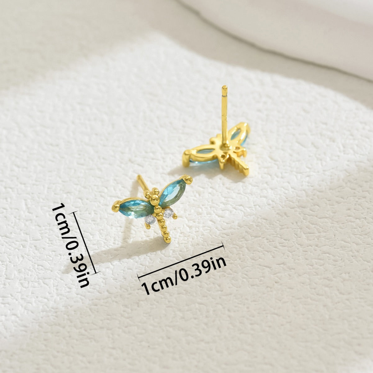 Female Niche Cute Dragonfly Stud Earrings