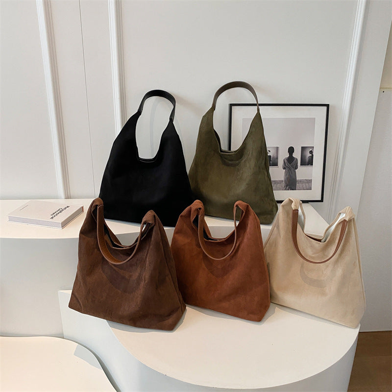 Suede One-shoulder Underarm Bag