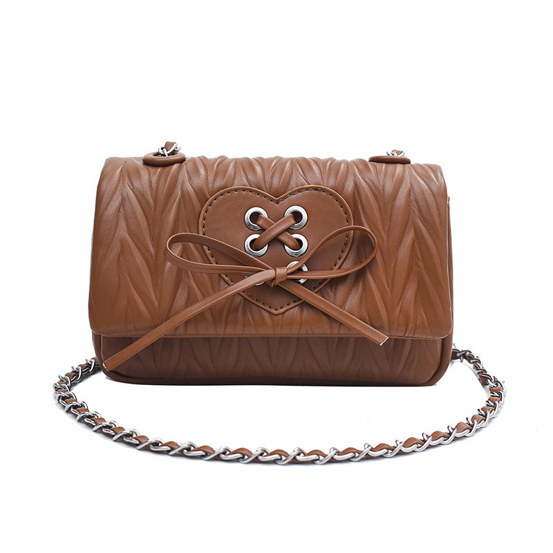 Simple Chain Messenger Casual Bow Bag