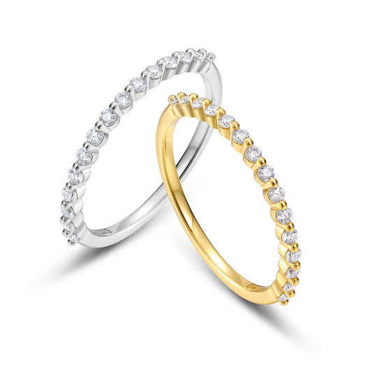 Hot Mining Simple Bright Moissanite Ring