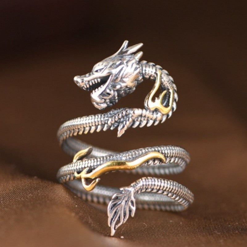 Women's Dragon Retro Personality Ring