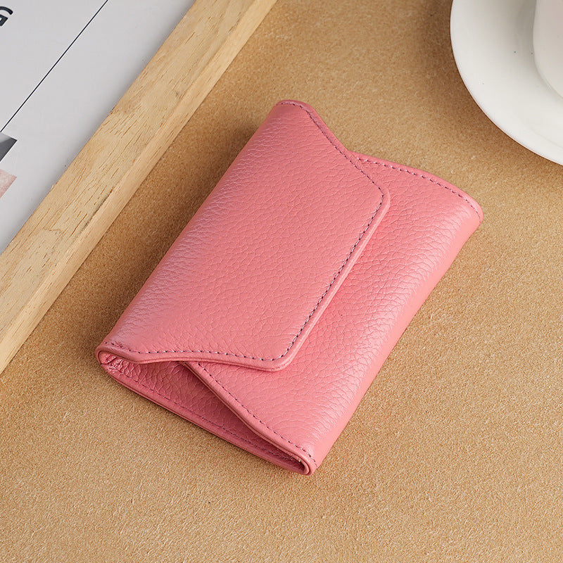 Small Leather Card Holder Wallet