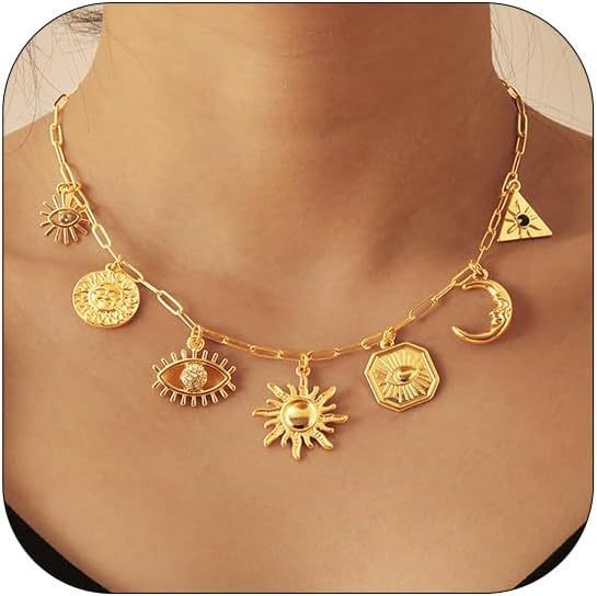 Shell Sun Starfish Summer Beach Necklace