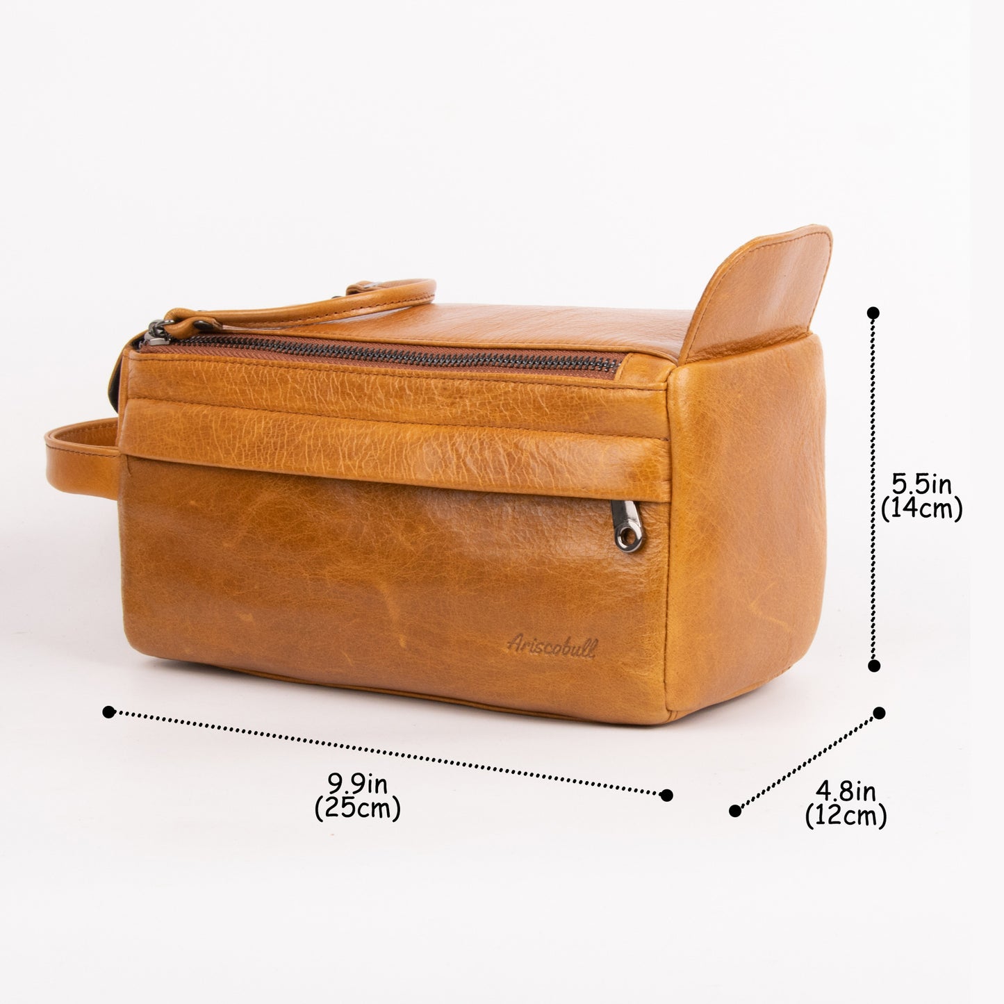 Real Leather Toiletry Bag