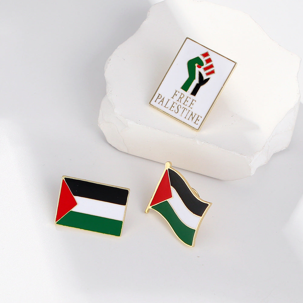 Free Palestine Brooch Pin