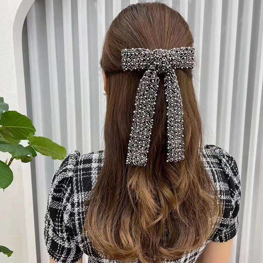 Glass Diamond Beaded Ladies Ponytail Hair Clip