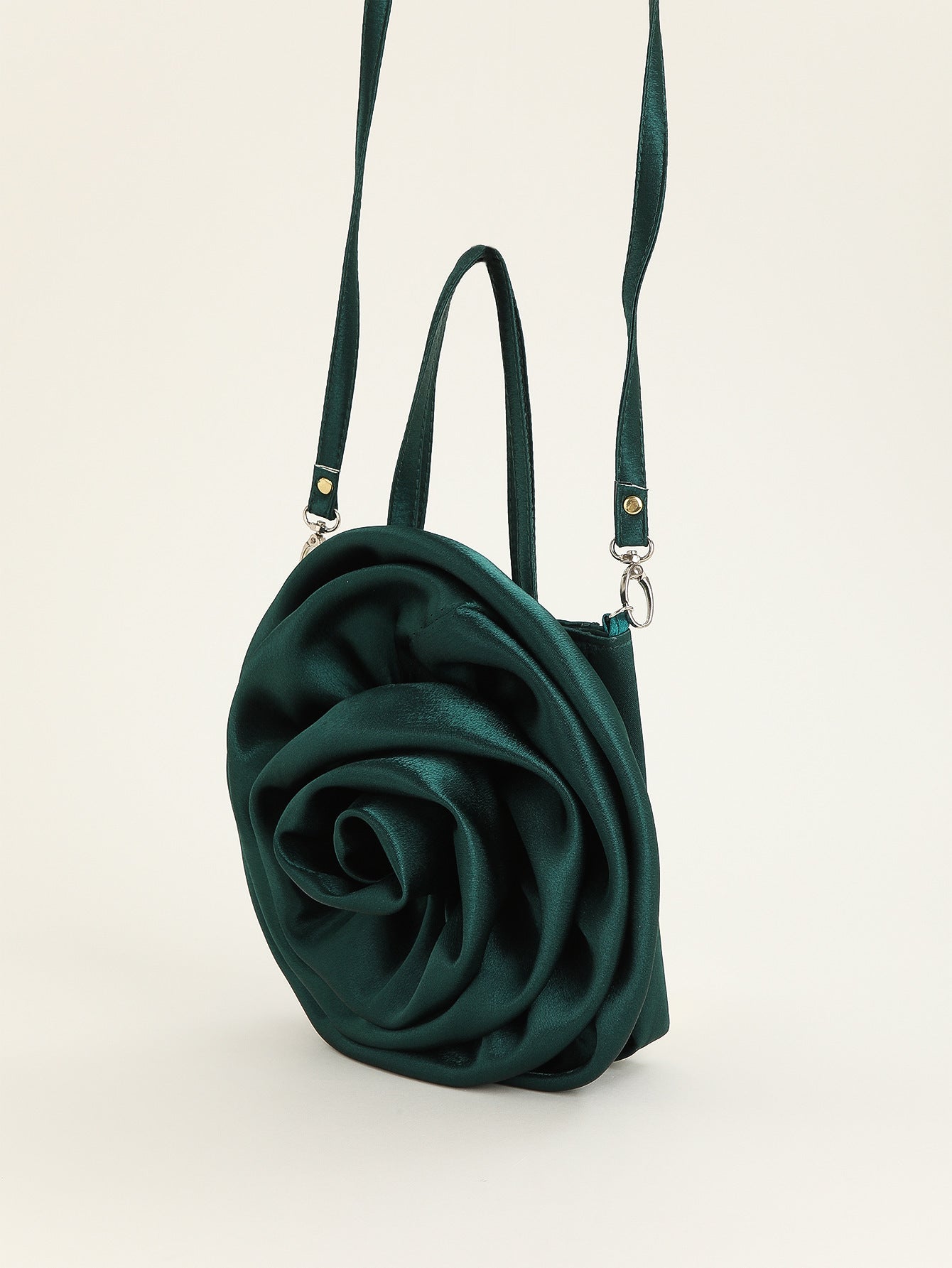 Satin Flower Dinner Bag