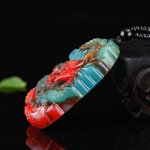 Fashion Jade Pendant Dragon Necklace