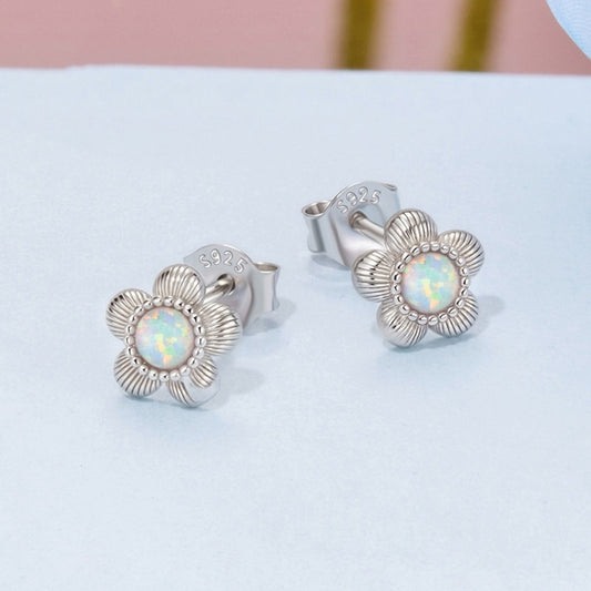 Sterling Silver Does Not Fade Small Flower Ear Studs