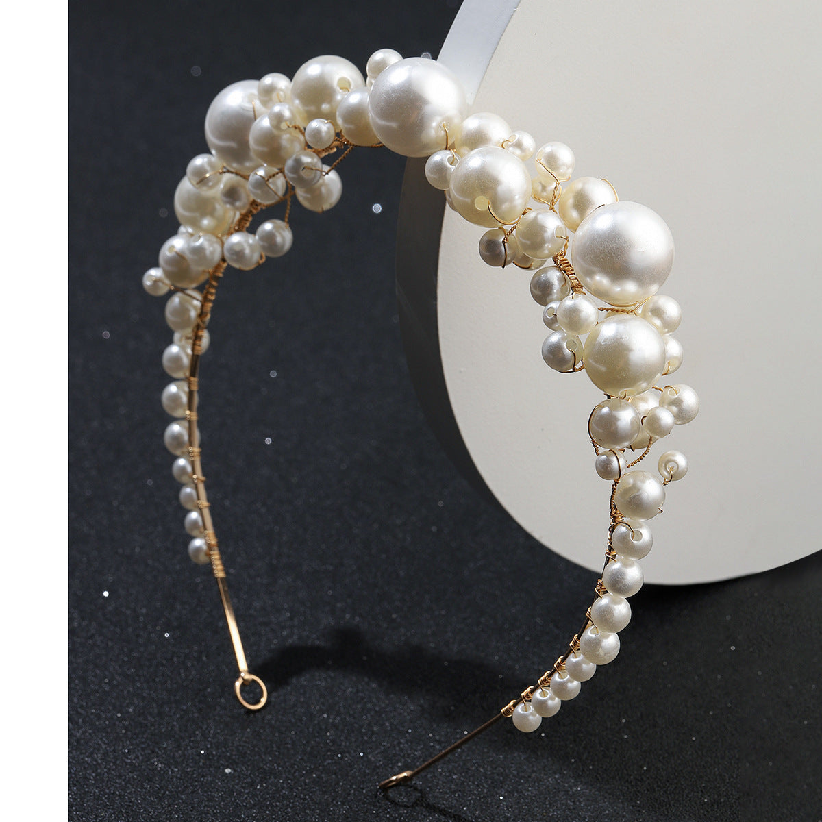 Retro Faux Pearl Headband