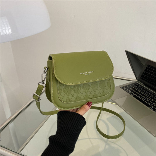 Simple Solid Color Underarm Small Square Bag