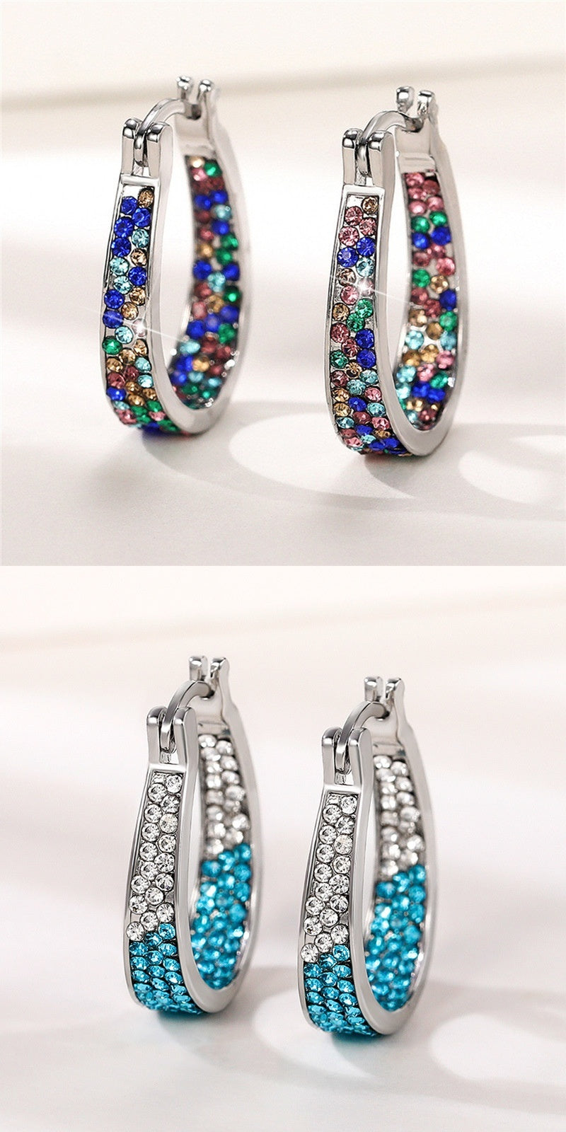 Colorful Ear Clip Women's Earrings