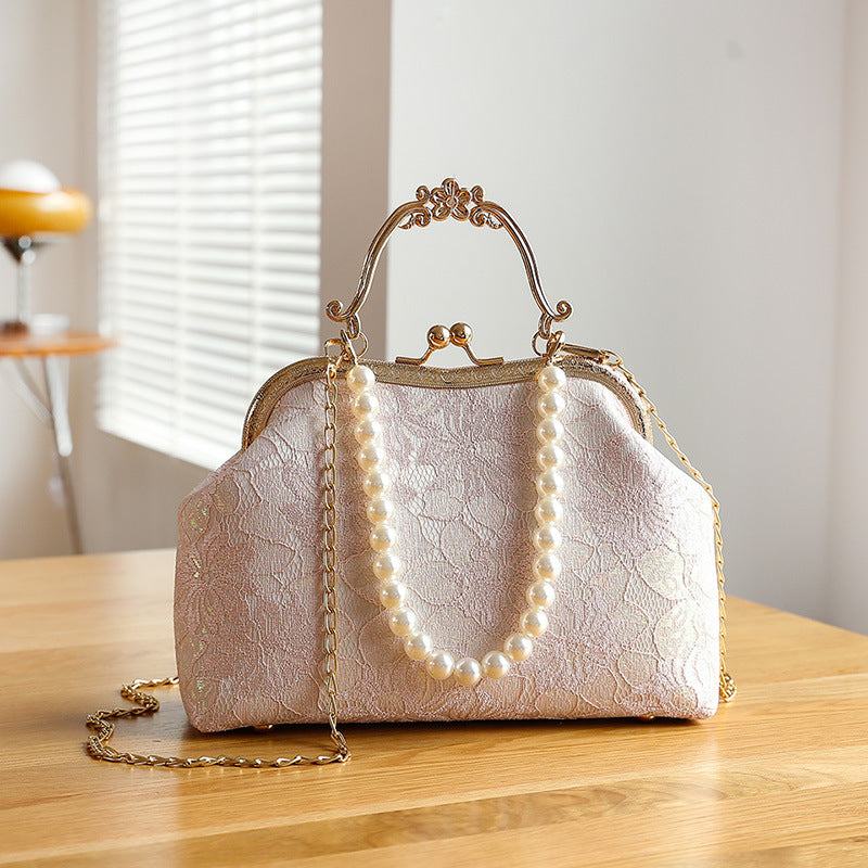 Women's Lace Clip Handbag