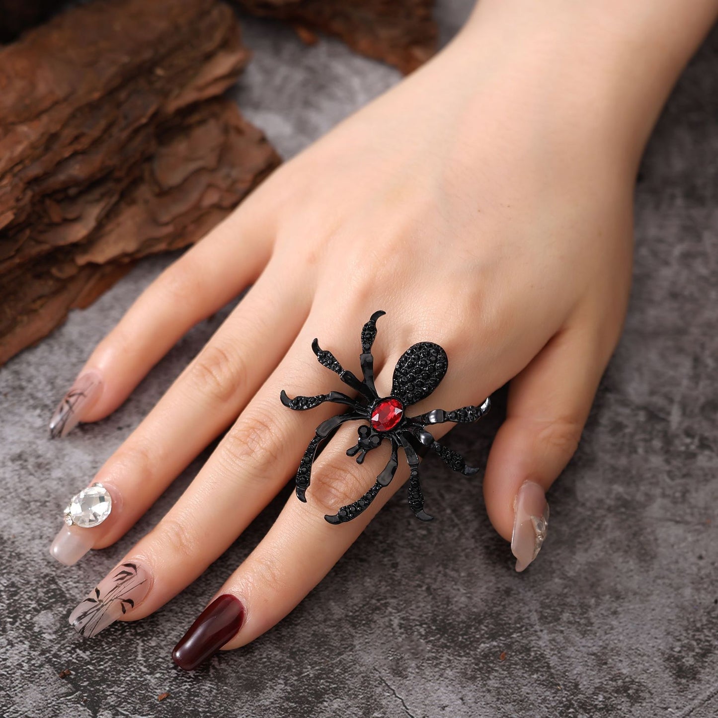 Fashion Dark Halloween Spider Ring