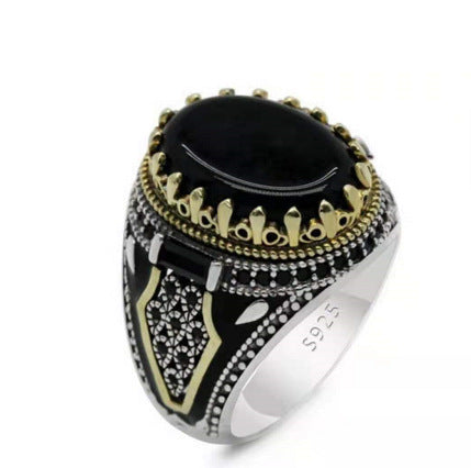 Retro Two-tone Man's Ring