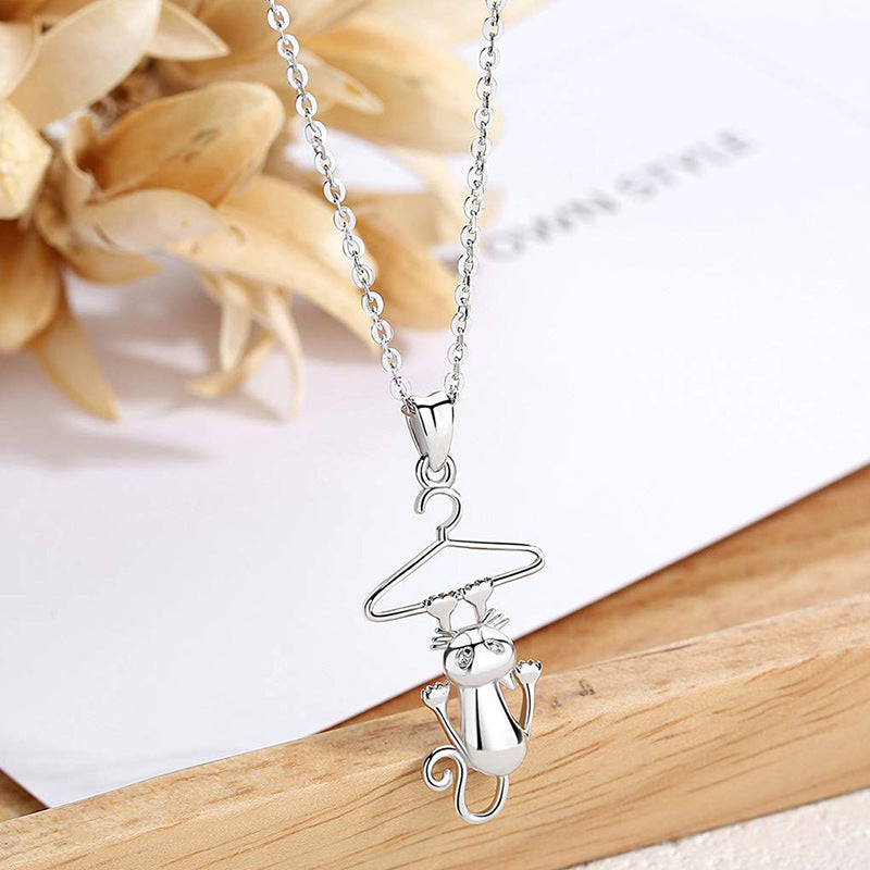 Naughty Cat Ladies Clavicle Chain Necklace