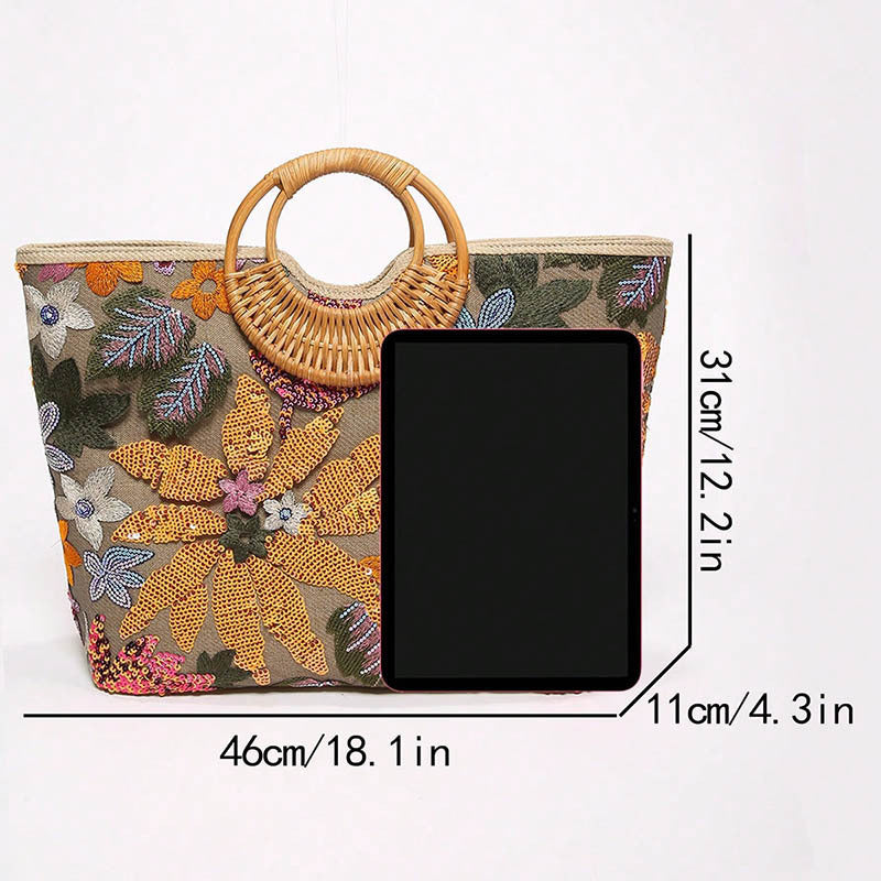 Women's Large Capacity Vintage Travel Shoulder Bag