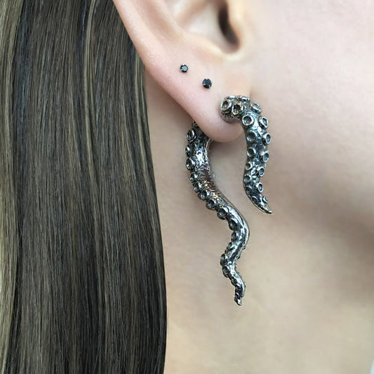 Vintage Octopus Tentacle Punk Earrings