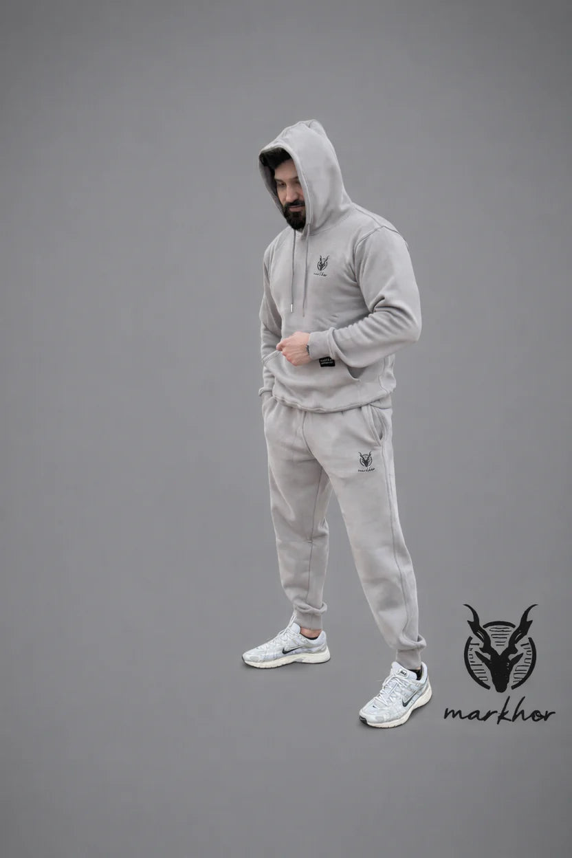 Markhor Premium Quality Men’s Tracksuit Fleece Grey Stylish