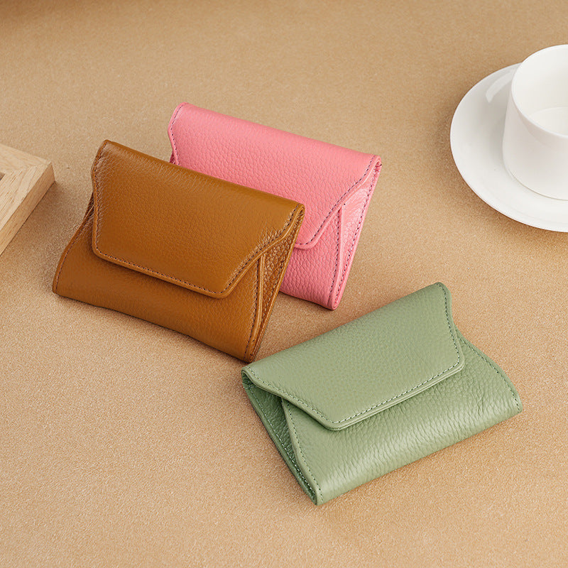 Small Leather Card Holder Wallet