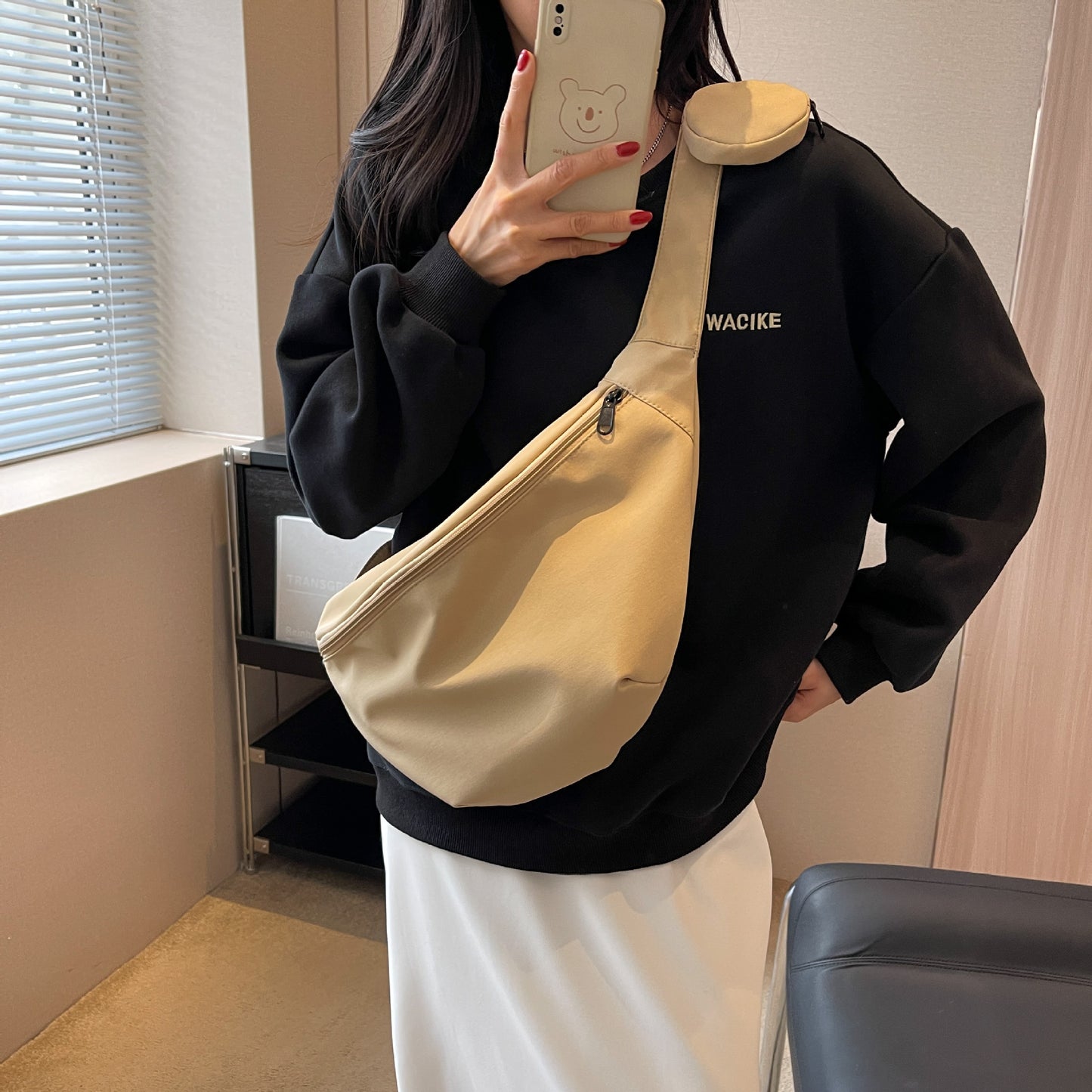 One-shoulder Crossbody Nylon Waist Bag