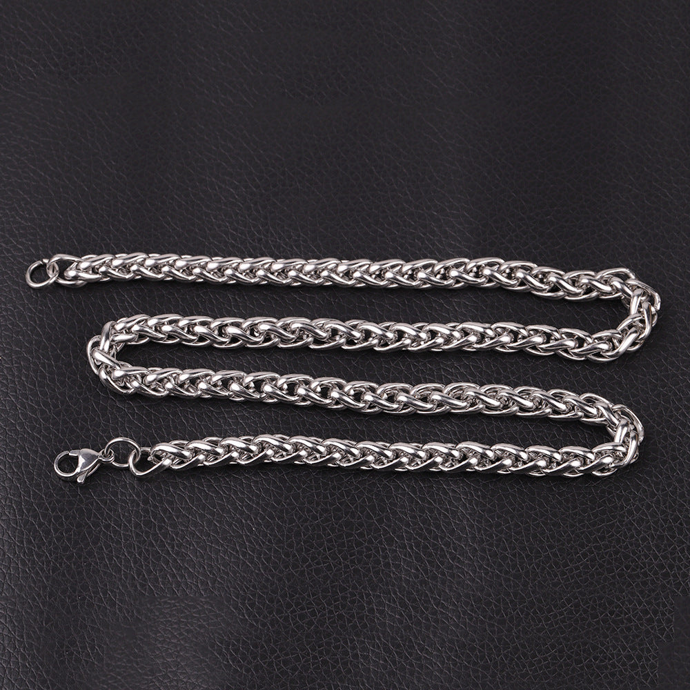 Men's Versatile Casual Minimalist Titanium Steel Necklace