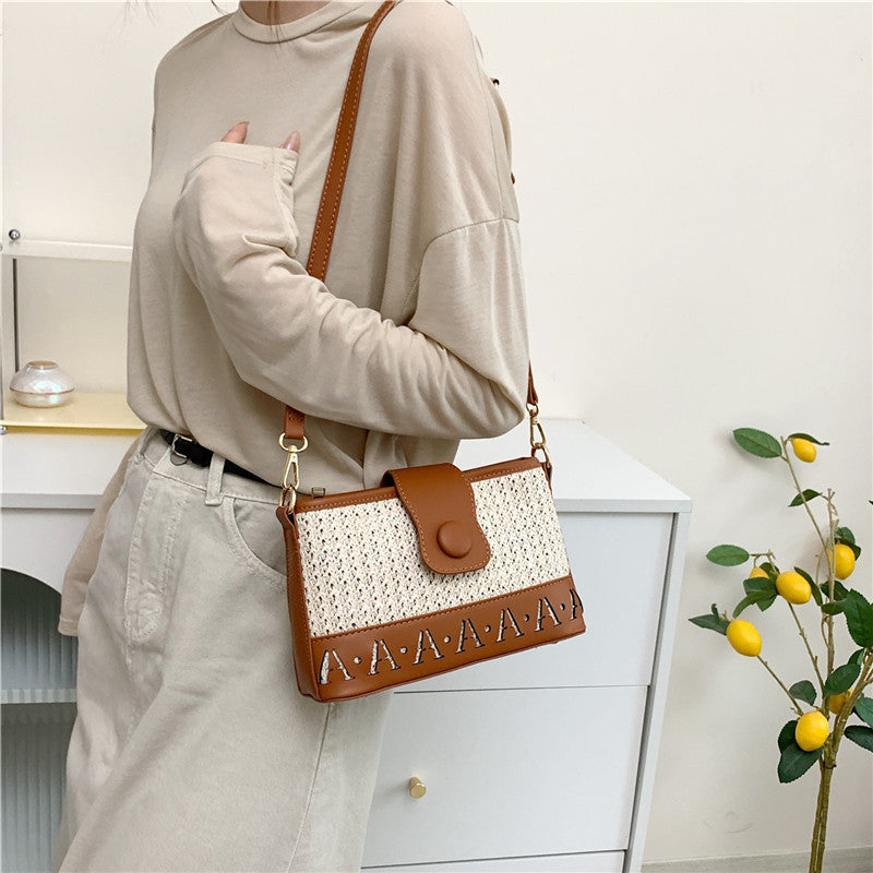 Summer Fashion Woven Niche Texture Shoulder Bag