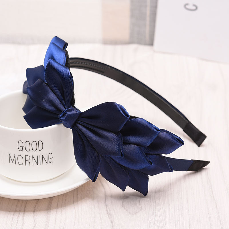 Cute Solid Color Bow Headband